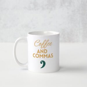 Coffee and Commas Mug